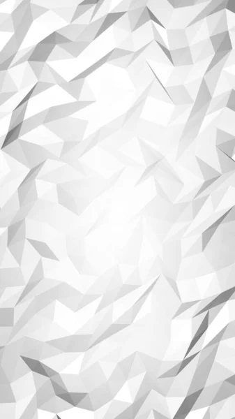 White Abstract Background Lowpoly Backdrop Crumpled Paper Illustration — Stock Photo, Image