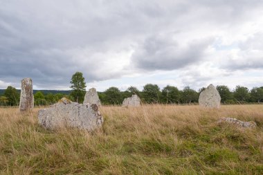 Antik mezar gerekçesiyle, eski sonra İngiltere'deki Stonehenge'in kalıntıları.