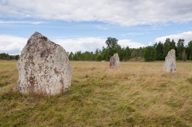 Antik mezar gerekçesiyle, eski sonra İngiltere'deki Stonehenge'in kalıntıları.