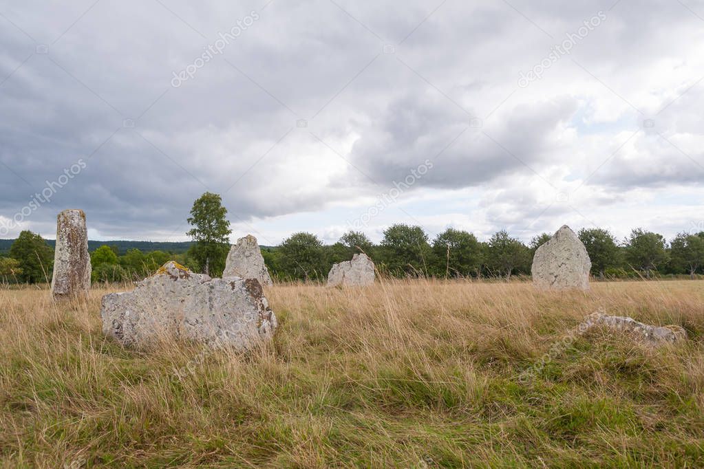 Remains of ancient burial grounds, older then Stonehenge in England.