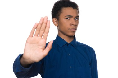 Ciddi Afro Amerikan teen standları