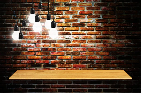 Półki Ścianie Lampy Dla Produktu — Zdjęcie stockowe