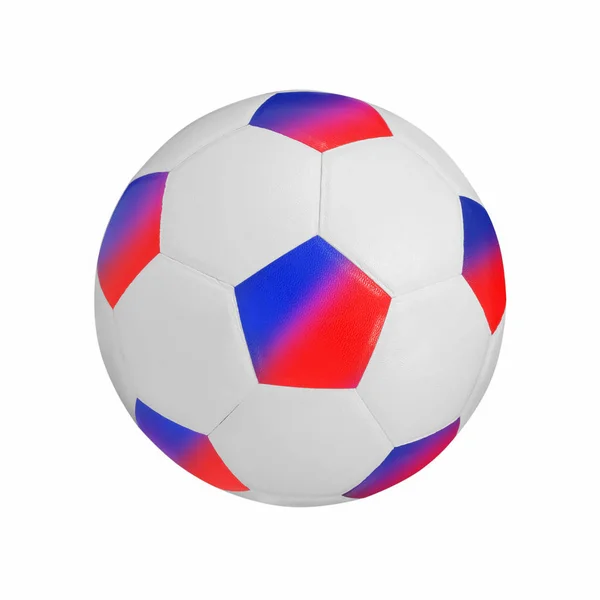 Soccer Ball Isolated Football Championship Ball France Flag Colors — Stock Photo, Image