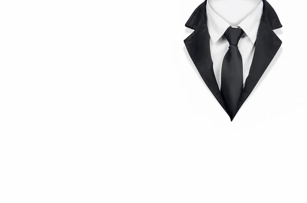 Tuxedo Tie White Background Clipping Path — Stock Photo, Image