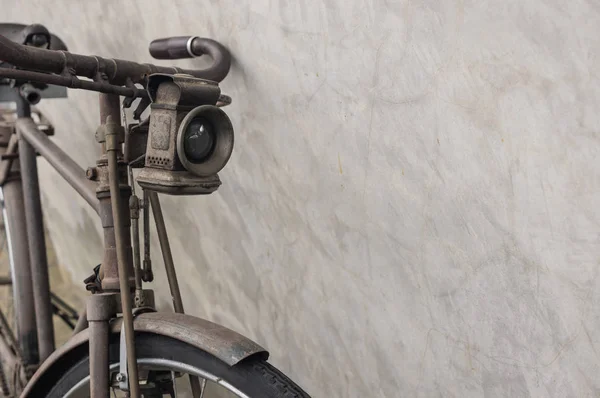 Bike Bicycle Vintage Style Concrete Wall — Stock Photo, Image