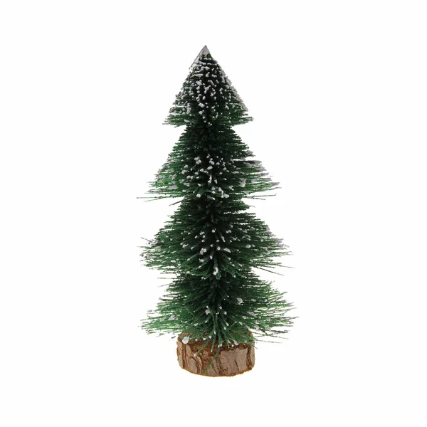 Miniatur Weihnachtsbaum Isoliert Auf Weißem Hintergrund — Stockfoto