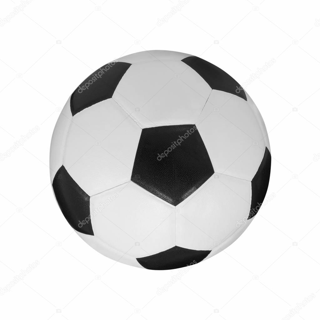 Ball, Football, Soccer ball isolated on white background with clipping path.