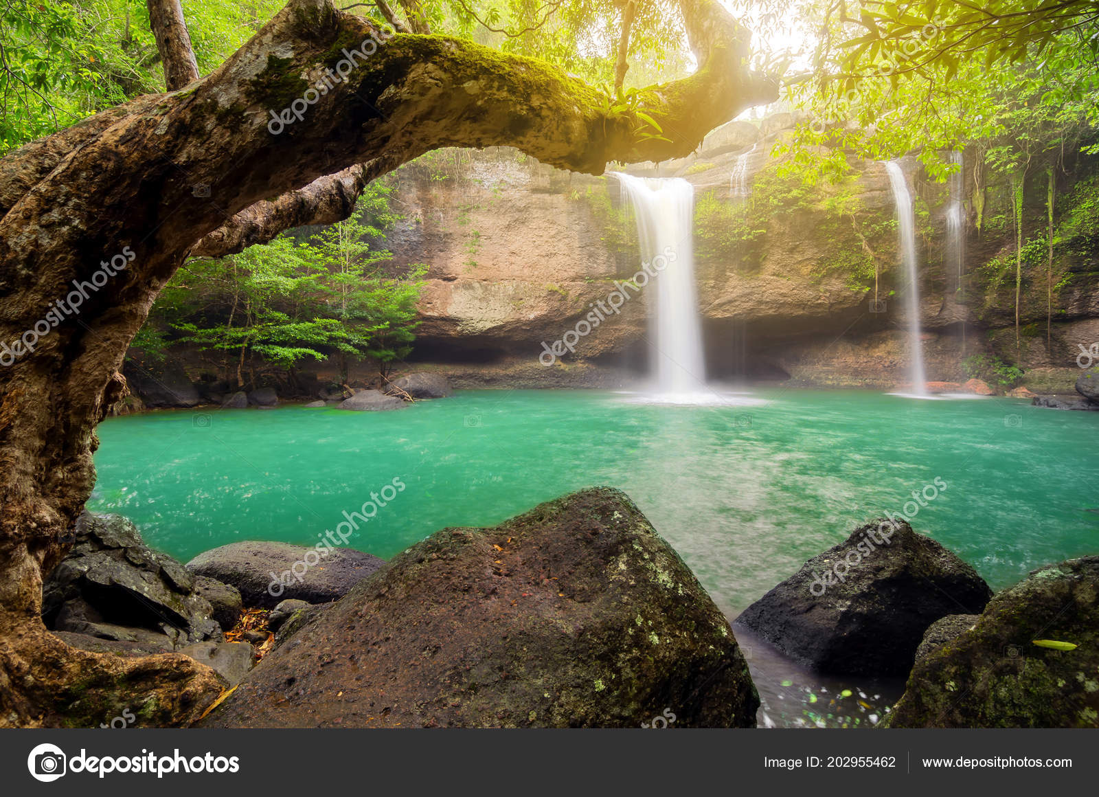 Heo Suwat Waterfall Khao Yai National Park Thailand Stock Photo Image By C Nirutdps 202955462