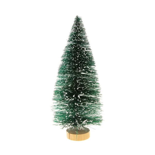 Miniatur Weihnachtsbaum Isoliert Auf Weißem Hintergrund — Stockfoto
