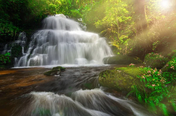 Adam Daeng şelale, şelale ile sonbahar renk değiştirmek güzel doğa.