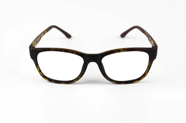 Brýle Brýlí Módní Vintage Styl Bílém Pozadí — Stock fotografie
