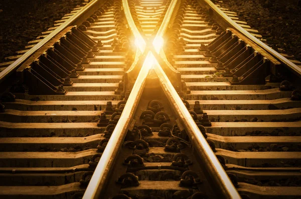 Железнодорожный Путь Концепция Изменений Выбор — стоковое фото