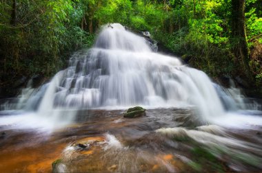 Adam Daeng şelale, şelale ile sonbahar renk değiştirmek güzel doğa.