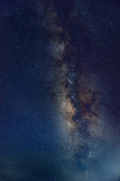 Függőleges Tejes Tejútrendszer Csillagok Hely Por Univerzumban Sebesség Hosszú Expozíció — Stock Fotó