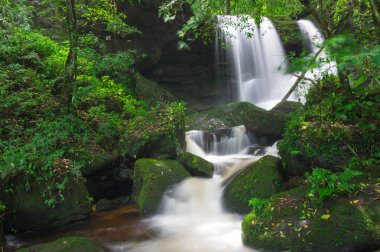 Şelale sonbahar renkle değiştirmek güzel doğa.
