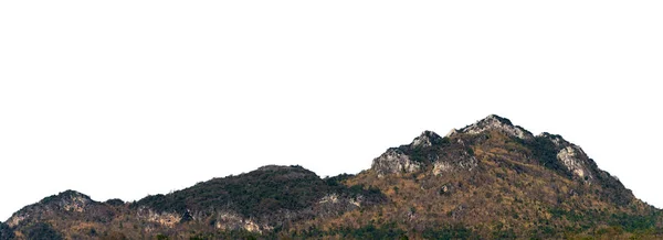 Гора Остров Холмы Изолированы Белом Клиппинговой Дорожкой — стоковое фото