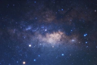 Yıldızlar ve Uzay tozu evrenin uzun hız pozlama ile Samanyolu.