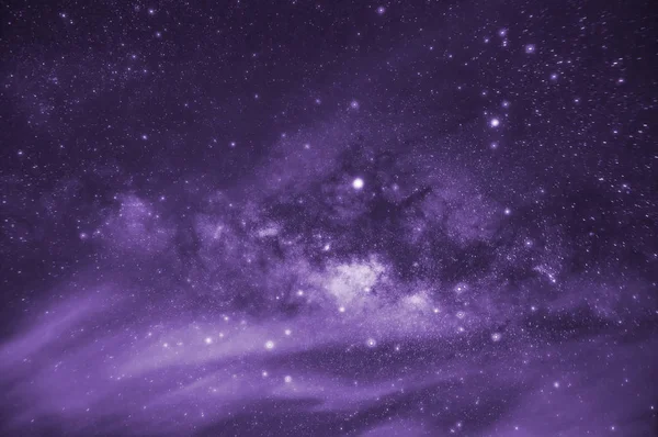 Ultravioletten Ton Milchstraße Galaxie Mit Sternen Und Weltraumstaub Universum Langzeitbelichtung — Stockfoto