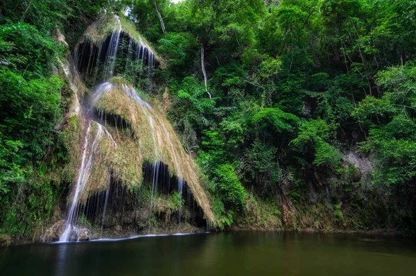 Pha Nam Йод Водоспад Тропічних Глибині Лісу Каенг Krachan Phetchaburi — стокове фото