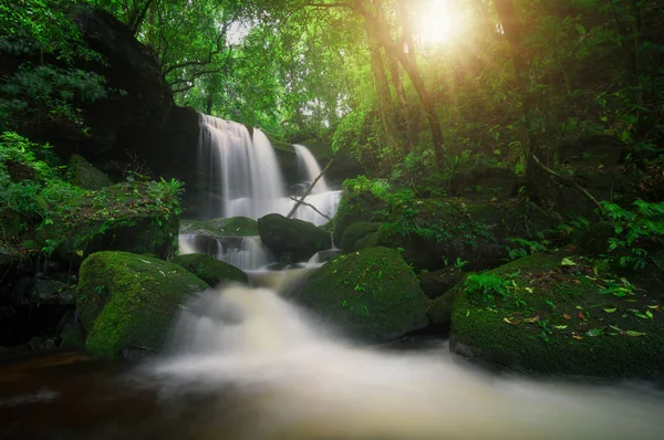 Cascata Man Daeng Autunno Bella Natura — Foto Stock