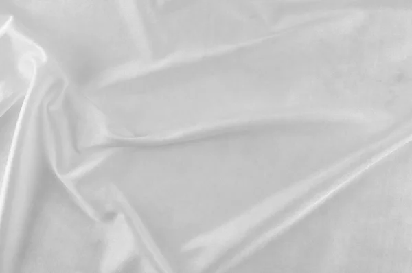 Smooth Elegant White Silk Satin Luxury Cloth Can Use Wedding — Stock Photo, Image