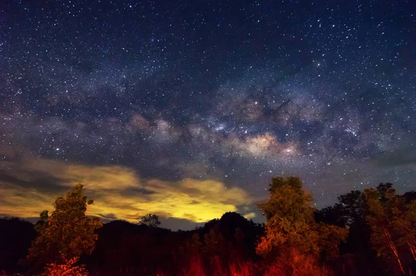 Voie Lactée Galaxie Avec Des Étoiles Poussière Spatiale Dans Univers — Photo