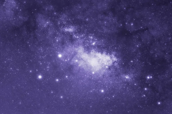 Ultra Violeta Tono Galaxia Vía Láctea Con Estrellas Polvo Espacial — Foto de Stock