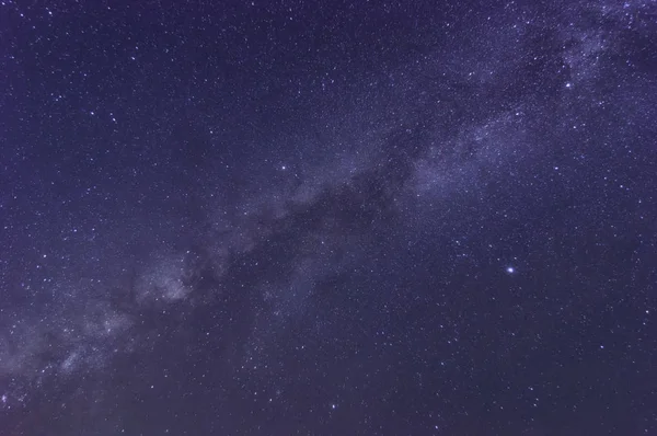 Ultra Violeta Tono Galaxia Vía Láctea Con Estrellas Polvo Espacial — Foto de Stock