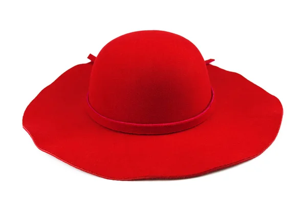 CHAPEAU MELON FEUTRE ROUGE SPECTACLE ADULTE