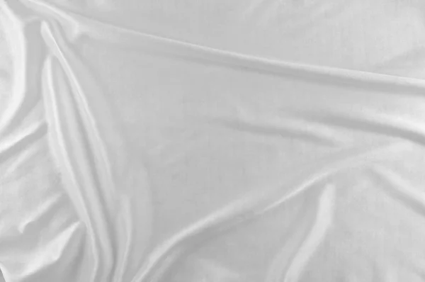 Гладкий Елегантний Білий Шовк Або Атласна Розкішна Тканина Може Використовуватись — стокове фото