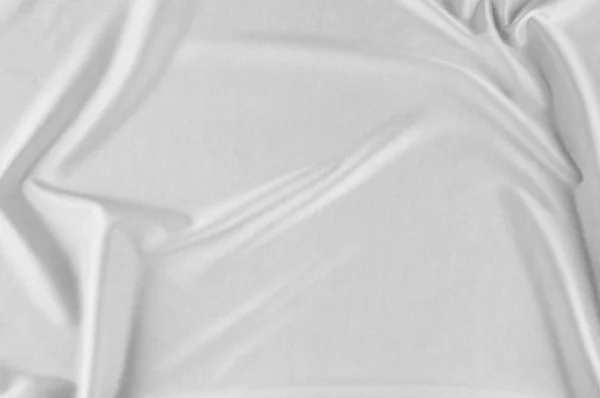 Smooth Elegant White Silk Satin Luxury Cloth Can Use Wedding — Stockfoto