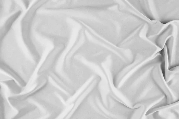 Гладкий Элегантный Белый Шелк Атласная Роскошная Ткань Качестве Свадебного Фона — стоковое фото