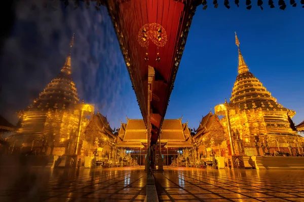 Wat Phra Que Doi Suthep Templo Chiang Mai Tailândia Templo — Fotografia de Stock