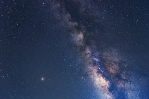 Láctea Galáxia Com Estrelas Poeira Espacial — Fotografia de Stock