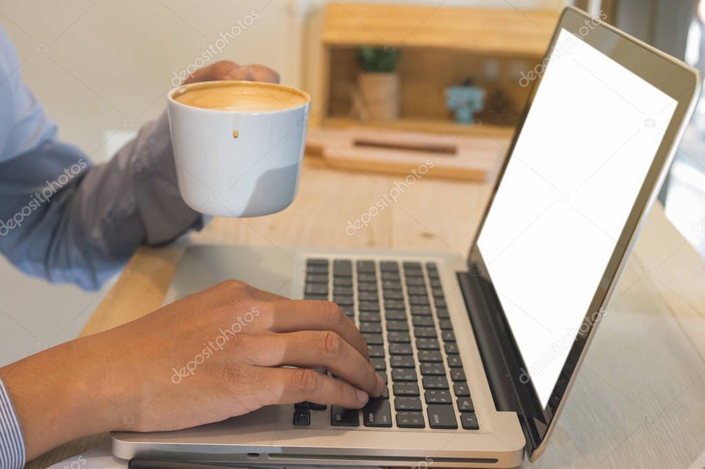 businessman using laptop computers