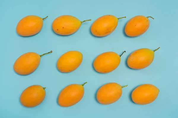 Maprang Nome Uma Fruta Tropical Família Anacardiaceae Mesma Família Manga — Fotografia de Stock