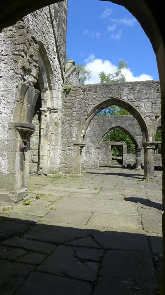 Structure Squelettique Arches Église Méthodiste Heptonstall Northgate Heptonstall Pont Hebden — Photo