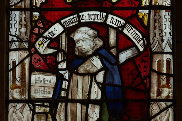 Символ Представлений Вітразі Вікна Санкт Мартін Гранд Церкви Йорку Йоркшир — стокове фото