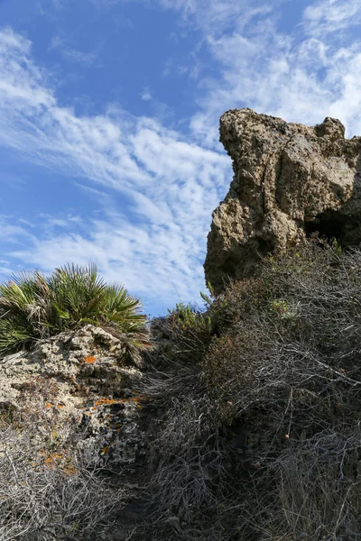 Hegyek Spanyolországi Calblanque Nemzeti Park Tájképe — Stock Fotó