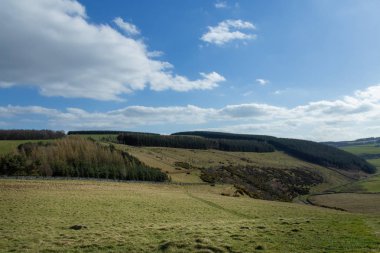 Lammermuir Hills Lauder etrafında vadinin Manzara, İskoç Sınır, İskoçya. Ingiltere
