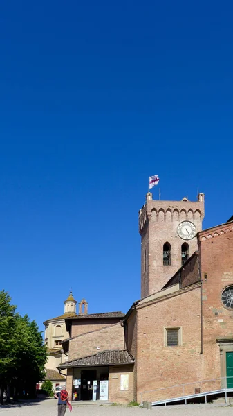 Torre Abadía Basílica San Miniato Monte Toscana Italia —  Fotos de Stock