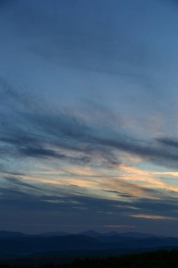 Toskana Vadisi 'nin mavi manzarası