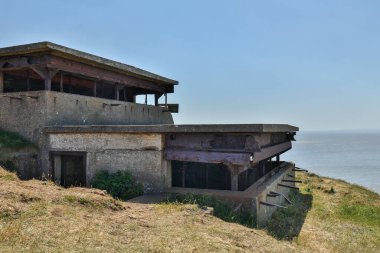 2. Dünya Savaşı 'nda Weston Super Mare Somerset yakınlarındaki Brean Down Kalesi' nde bulunan topçu gözlem merkezinden. 
