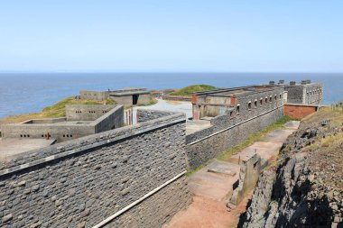 Brean, Burnham-on-Sea, Somerset / UK - 30 Mayıs 2020: Brean Down Fort, Palmerston Kalesi olarak inşa edilmiştir.