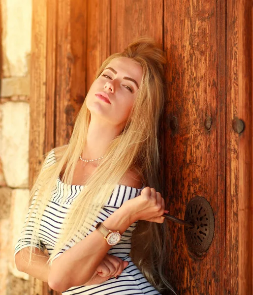 Passionate sensual beautiful girl portrait — Stock Photo, Image