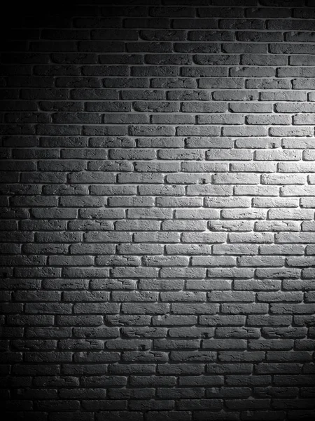 Fundo de parede vintage texturizado tijolo preto e branco — Fotografia de Stock