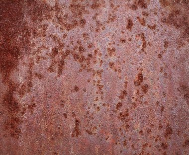 Metal paslı ve oksitlenmiş yaprak, kahverengi desenli yüzey