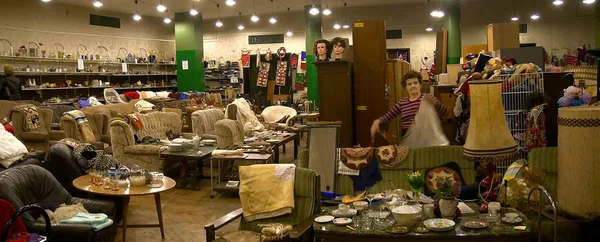 Ein Alter Laden Gebrauchte Sachen 2006 Der Stadt Krakau Polen — Stockfoto