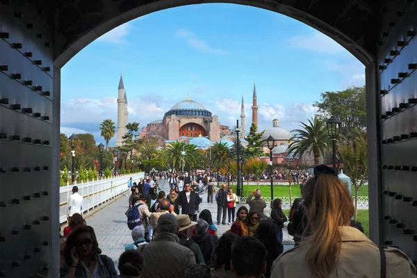 Santa Sofía Ayasofya Museo Estambul Pasado Templo Cristiano Luego Una —  Fotos de Stock