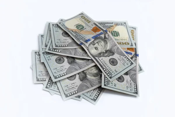 Bir yığın Amerikan doları, Başkan Franklin'le 100 dolar. ...